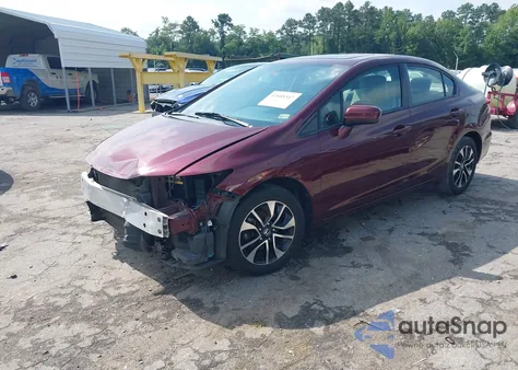 2015 Honda Civic Ex z USA, uszkodzony, nr VIN 2HGFB2F88FH554728